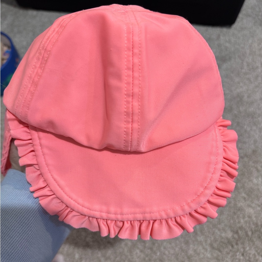 Cat & Jack Pink Ruffled Kids Sun Hat